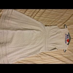 White Patterned Calvin Klein Dress size 2